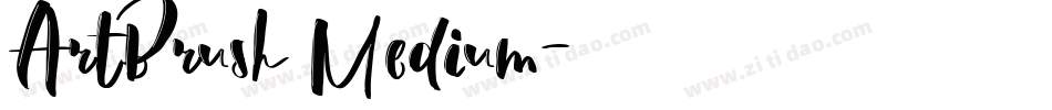 ArtBrush Medium字体转换